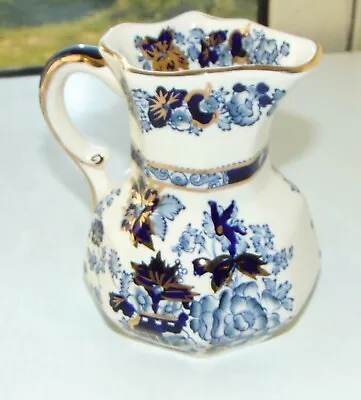 Masons Ironstone Sapphire Pattern Blue 1 X Jug 10cm Diameter By 11cm High • £15