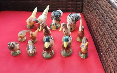 Vtg Lot Of 7 ROSEMEADE Birds SALT & PEPPER SHAKERS Robin Chickadee Pre Owned P1 • $150