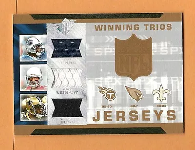 REGGIE BUSH Vince Young MATT LEINART 2007 SPX Winning Trios TRIPLE #WTYLB USC • $15