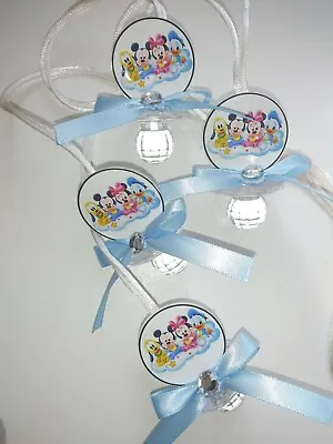 12  Mickey And Friends Baby Shower Pacifier Necklaces Favors  • $15.25
