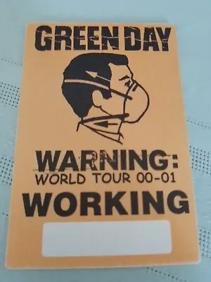 Green Day Backstage Pass • $10