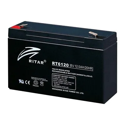 £17.85 • Buy Brinkmann Spotlight 450008700- 6V 12 Ah- Spotlight Battery-RITAR