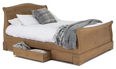 £1469 • Buy Oak 5Ft King Size Sleigh Bed W164.2cm X D220cm X H113cm BELLINI