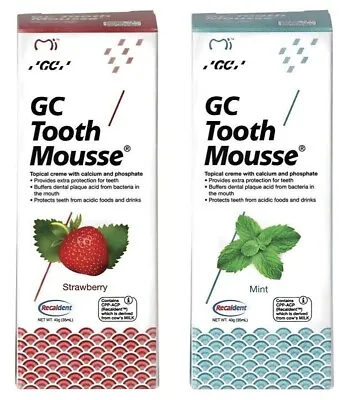 GC Tooth Mousse - Mint & Strawberry - 2 X 40g (Mixed 2 Pack) • $44.95