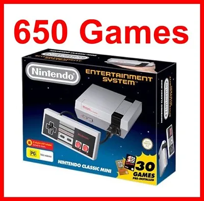 Genune Nintendo Classic Mini NES Console With Controller & Cables • $159