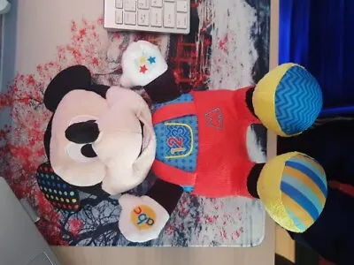 MICKEY MOUSE Baby Interactive Sensory Touch & Feel  Disney Plush Soft Toy • £7