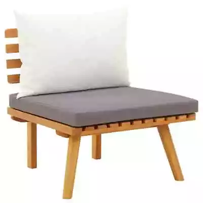 $217 • Buy VidaXL Solid Acacia Wood Garden Lounge Set With Cushions Outdoor Setting Patio