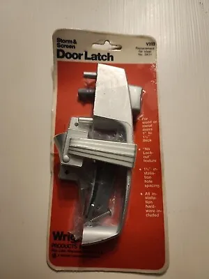 NEW! Vintage NOS Wright Products Storm & Screen Door Latch Silver V333 Wisconsin • $22.14