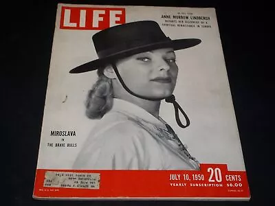 1950 July 10 Life Magazine - Miroslava Front Cover Nice Ads - O 12174 • $39.99