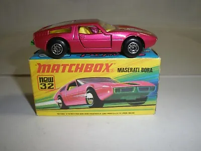 MATCHBOX SUPERFAST Maserati Bora #32 With Box   • $59.99