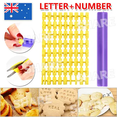 $4.45 • Buy Number Cookies Biscuit Stamp Embosser Mold Cutter Fondant Cake Alphabet Letter