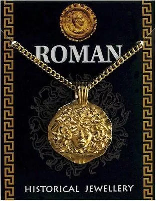 Gold Roman Medusa Gorgon Protection Pendant Necklace Chain With Display Card • $8.70