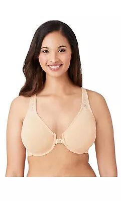 Wacoal 38ddd #851311 Soft Embrace Front Close Underwire Bra Sand / Nude • $25.99