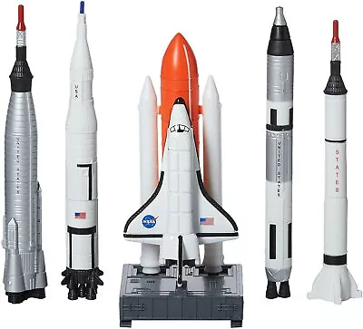 5 Piece Space Shuttle And Rockets Pack Scale Diecast And Plastic Models • $24.99