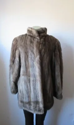 Women's Sz 10 MINT+ Blue Iris Mink Fur Coat Jacket  CLEARANCE SALE! 💰 • $325