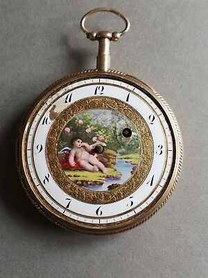 Antique French Quarter Repeating Gold/enamel Pocket Watch 18thC • $4500