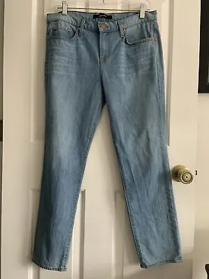 J Brand 100% Cotton Jeans Aiden Meadow Relaxed Boyfriend Fit Light Wash Size 28 • $15.95