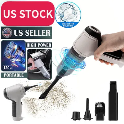 $13.99 • Buy 3in1 Handheld Cordless Car Home Vacuum Cleaner 9000Pa Mini Air Blower Duster