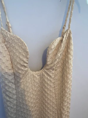 £18 • Buy ASOS BNWT Peach Waffle Fabric Moulded Bra Maxi Dress Uk12