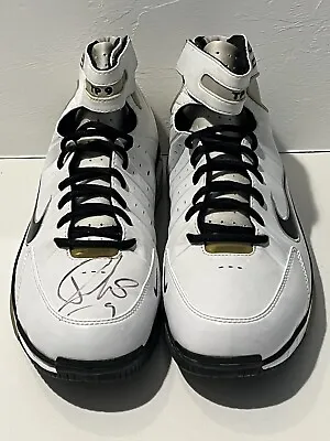 Tony Parker 2004-05 Personalized Autographed Game Used Shoes BAS Spurs Title! • $1942.79