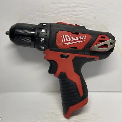 MILWAUKEE 2407-20 M12 12V LED Cordless Lithium-Ion 3/8 Drill Driver(P10720) Used • $33.99