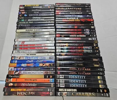 Wholesale Lot 50+ Dvd Movies Horror Thriller Scary Slasher Suspense Halloween  • $10