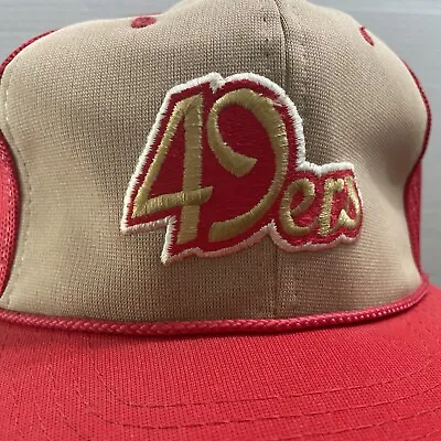 San Francisco 49ers Vintage Sports Specialties Script Snapback Hat Cap NFL • $49.49