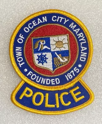 Town Of Ocean City Maryland Police Shoulder Patch • $4