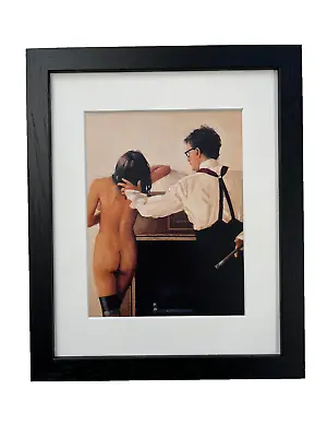 Jack Vettriano FRAMED Print - Reach Out & Touch Black Frame Erotic Sexy RARE • £18.75