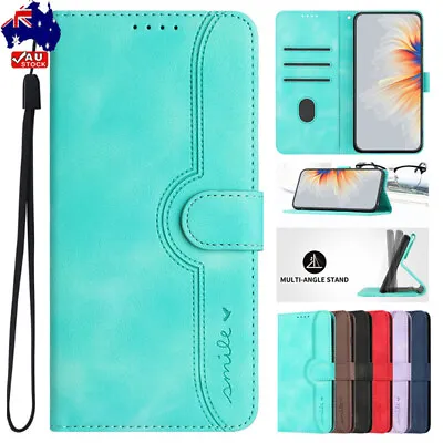 For Samsung J310 J530 J4 J6 Plus A6 A8 2018 A520 A750 Case Leather Flip Cover • $12.59