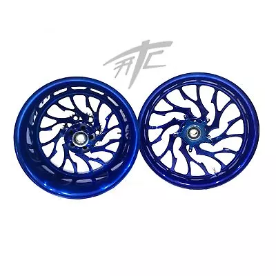 Gxsr 360 Fat Tire Cheater Blue Hellian Wheels 01-08 Suzuki Gsxr 1000 • $3599.99