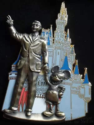 New Oversize 2005 Disney Pin Trading Mickey Mouse And Walt Disney Pin • $49.99