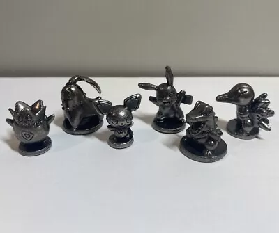 Set Of 6 Pokémon Monopoly Johto Edition Pewter Metal Replacement Pieces Figures • $14.99