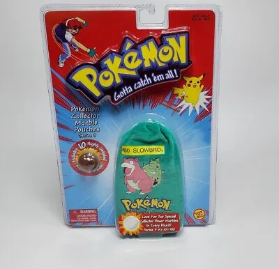 Vintage Pokémon Teal Collector Marble Pouch Slowbro Series 3 #80 NEW  • $71.99