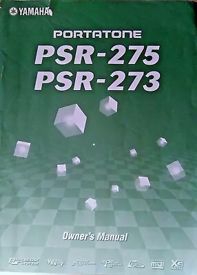 Yamaha PSR-275 PSR-273 Portatone Digital Keyboard Original Users Owner's Manual. • $51.38