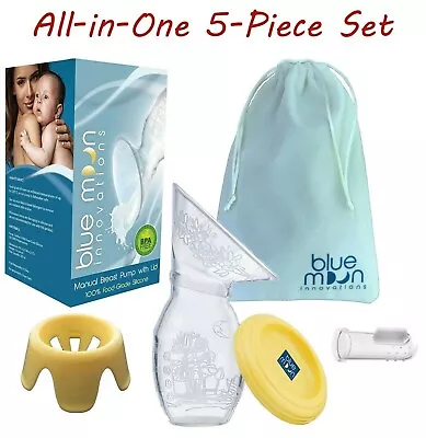 $9.99 • Buy Silicone Manual Breast Pump | Haakaa Equivalent | Stand, Lid, Bag,Toothbrush Set