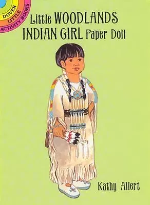 LITTLE WOODLANDS INDIAN GIRL PAPER DOLL Cut-out Nellie Mohawk Seneca Ojibwa • $2.99