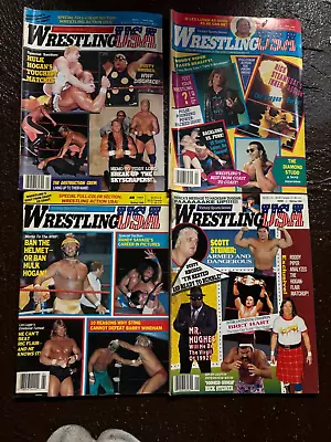 Vintage Wrestling Magazine Lot Of 4 WWF WWE  USA 89-92  Hulk Hogan • $9.99