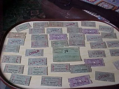 VINTAGE 1960's  BRITISH TRANSPORT  RAILWAY TRAIN CHILDRENS CHILD TICKETS • $6.15