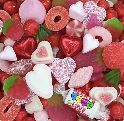 VALENTINES SELECTION Pick & Mix Candy Sweets Love Wedding Boyfriend Girlfriend • £2.99