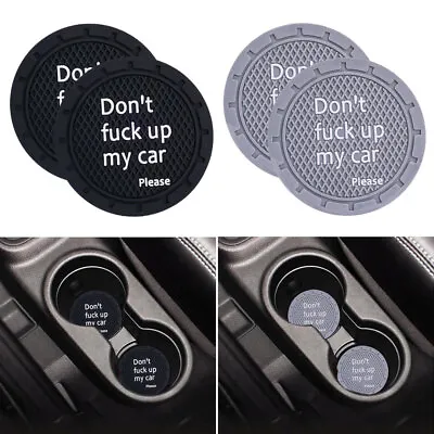 2x Car Water Cup Holder Non-Slip Mat Silicone Insert Pad Coaster Mat Accessories • $6.88