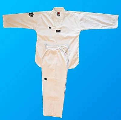 Mooto Extera S5 Taekwondo Lightweight Uniform With White V-neck Size 170 - NEW! • $64.99