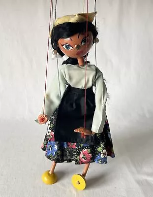 Pelham Puppets Gypsey ? Girl - Collectable VINTAGE Wooden Marionette Hand Puppet • £24.95