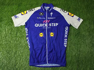 Rare Cycling Short Sleeve Shirt Jersey Quick Step Vermarc Original Size L 4; 50 • $15.29