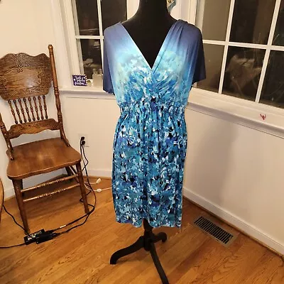 Pretty Soma Dress Spring/Summer/Fall Size Large Shades Of Blue • $15.97
