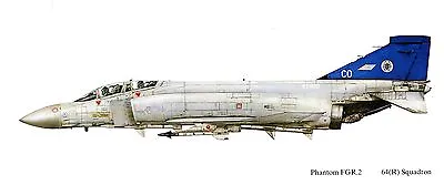 Phantom - 64 Squadron Raf Leuchars Profile Print. • £2.35