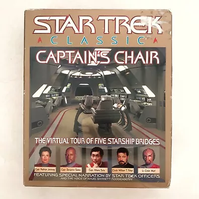 Star Trek: Captain's Chair Virtual Tour (PC Game Win 95/98 1997) *BRAND NEW* • $33.99