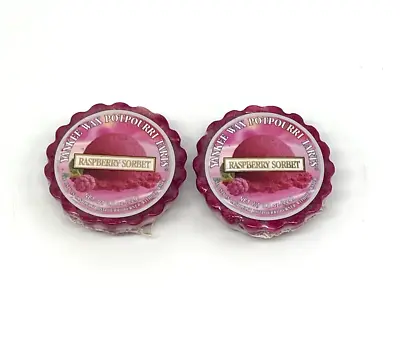 2 Yankee Candle Wax Potpourri Tarts Raspberry Sorbet - FREE SHIPPING! • £10.44
