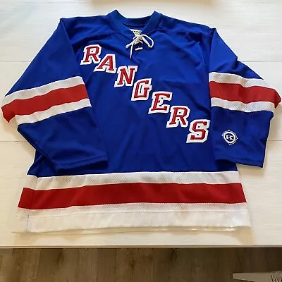 KOHO NHL New York Rangers Blue Hockey Jersey Mens Large Vintage • $49.99