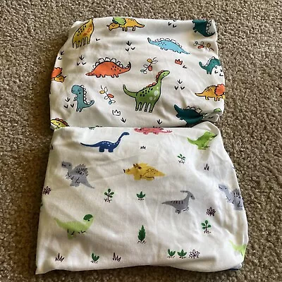 Dinosaur Bassinet Sheets Fitted Sheets Set Of 2 Sheets • $10